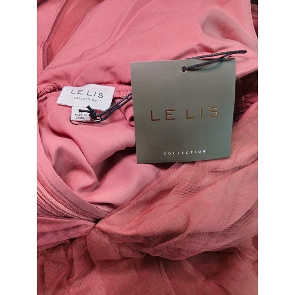 Le Lis Babydoll Dress Rose Tulle Ruffle Mini Party Cocktail Size M NWT - Picture 5 of 9
